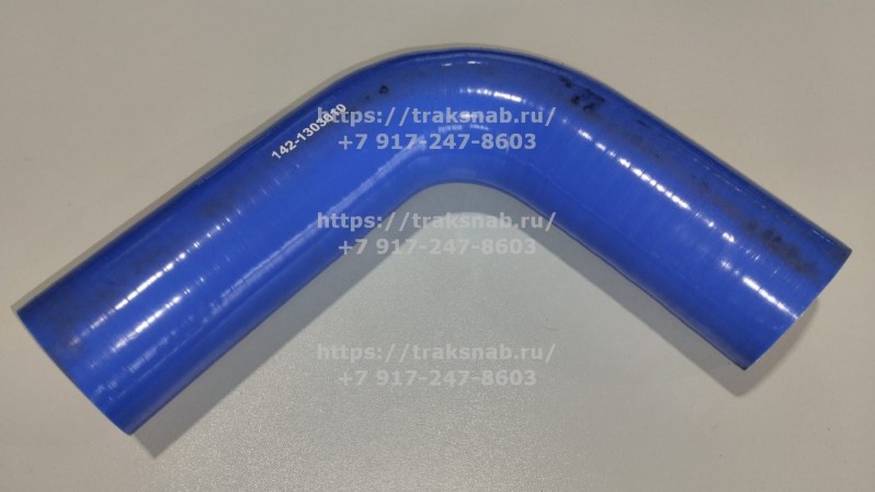 Патрубок силиконовый радиатора верхний D-54 142-1303010 (синий) — 2